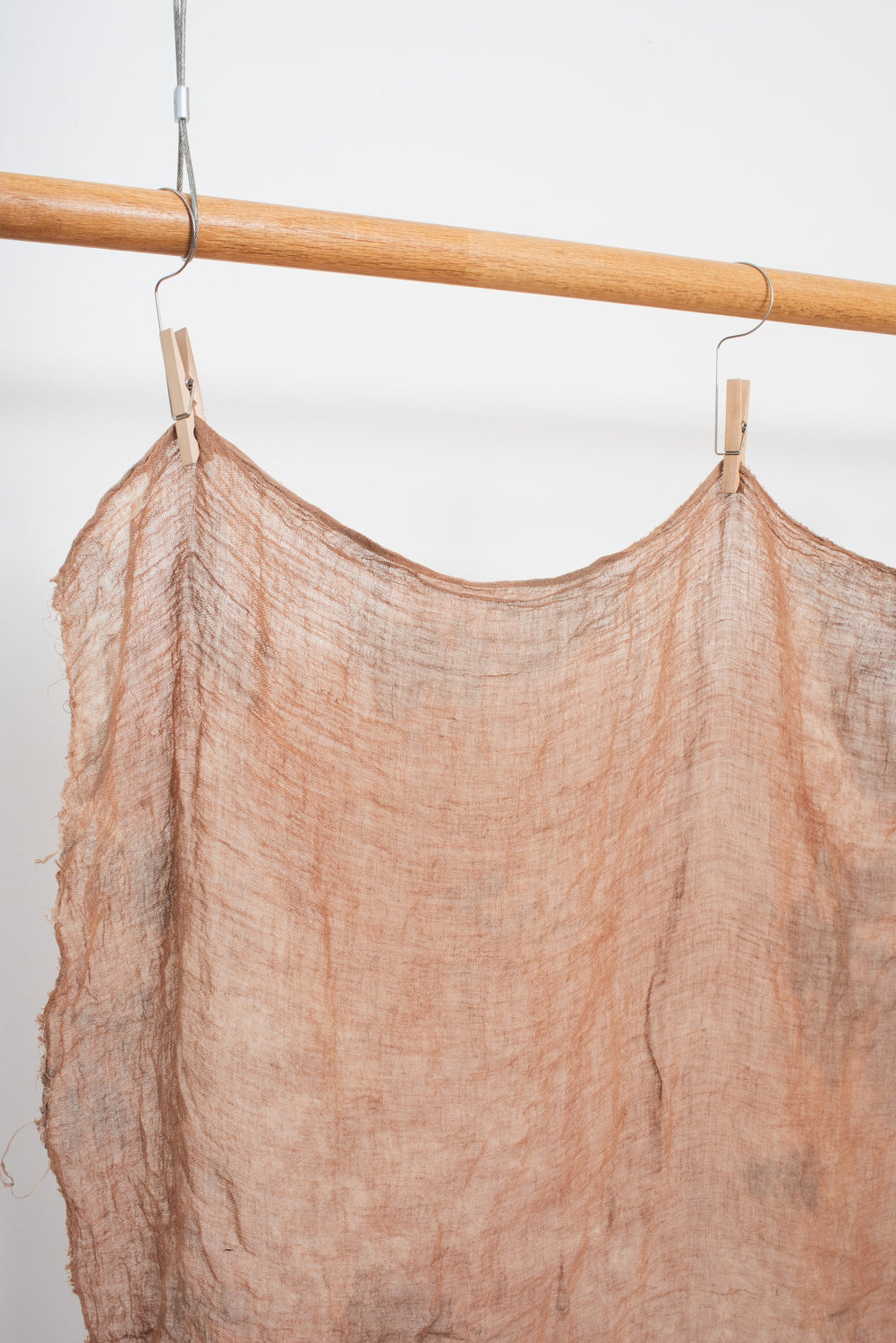 Naturally Dyed Linen Gauze Hanging 01