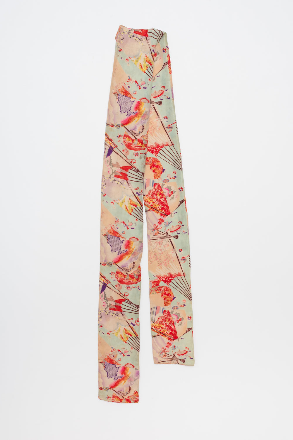 Vintage Japanese Double-Sided Silk Panel