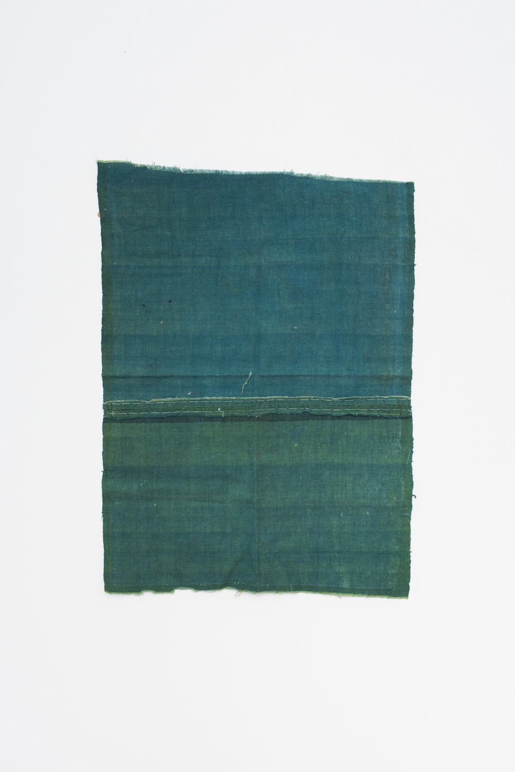 Vintage Japanese Green Cotton Fabric Remnant