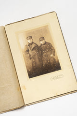 Vintage Japanese Studio Portrait Album with Original Folder