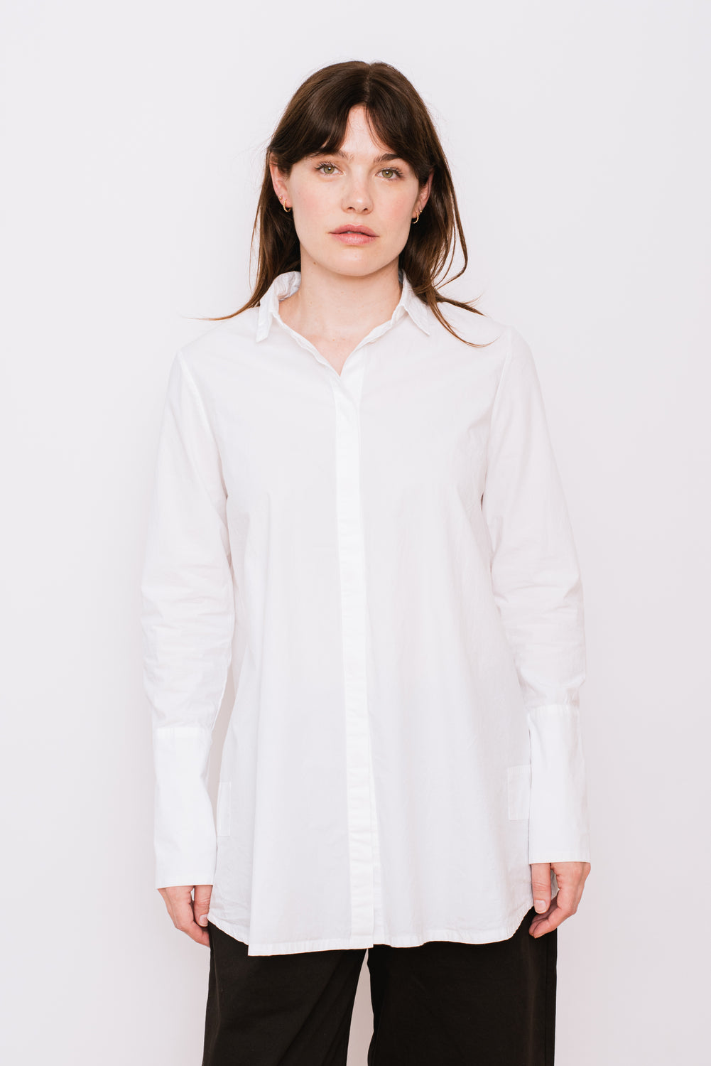 TEMPIO Long Sleeve Shirt White, Long