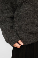 Wool Sweater Charcoal Heather Unisex