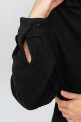 Cotton Flannel L/S Shirt, Charcoal