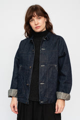 Cotton and Hemp Denim Jacket Unisex