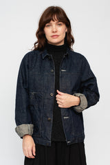 Cotton and Hemp Denim Jacket Unisex