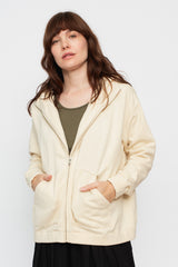 Organic Cotton Hooded Sweatshirt Natural Unisex