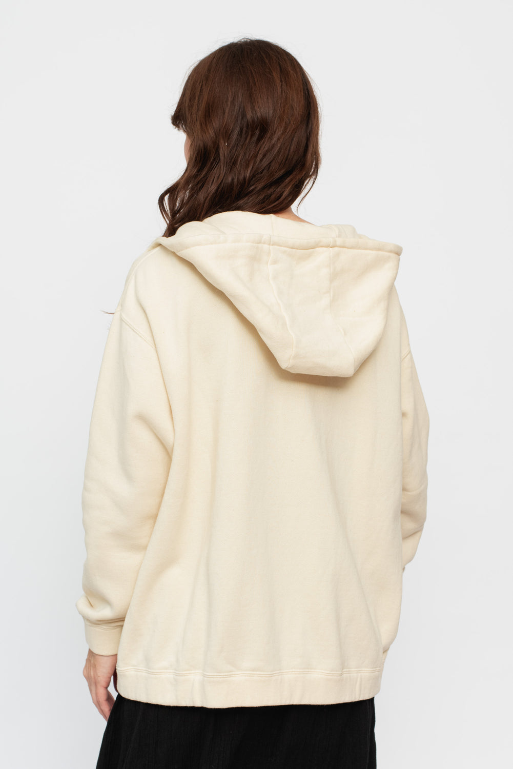Organic Cotton Hooded Sweatshirt Natural Unisex