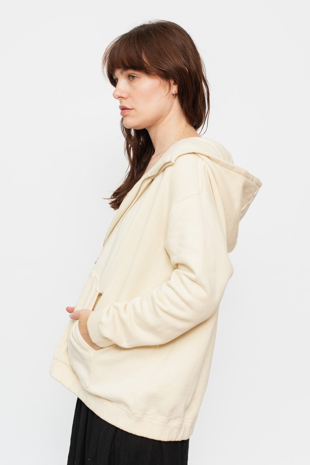 Organic Cotton Hooded Sweatshirt Natural Unisex