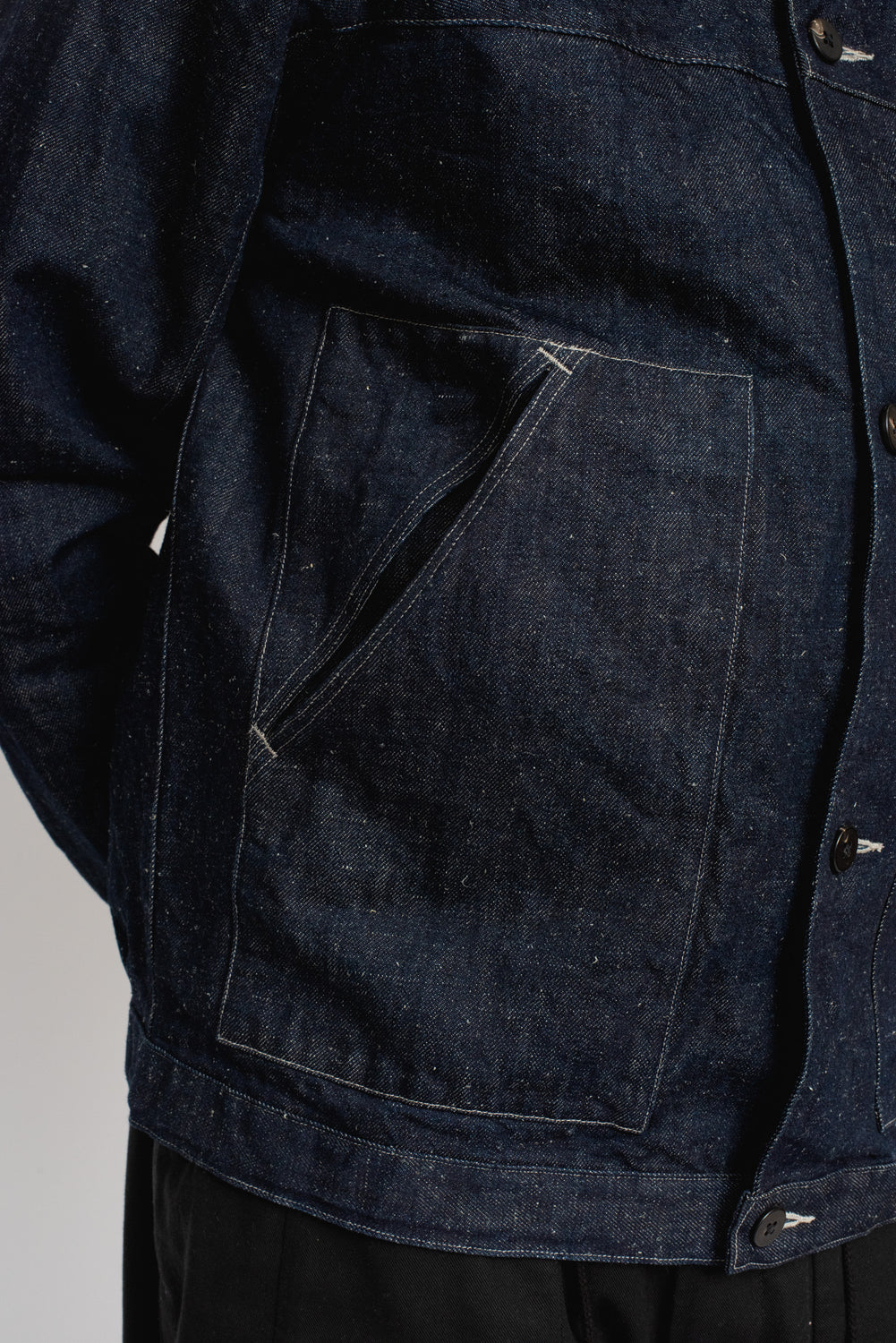 Cotton and Hemp Denim Jacket Unisex