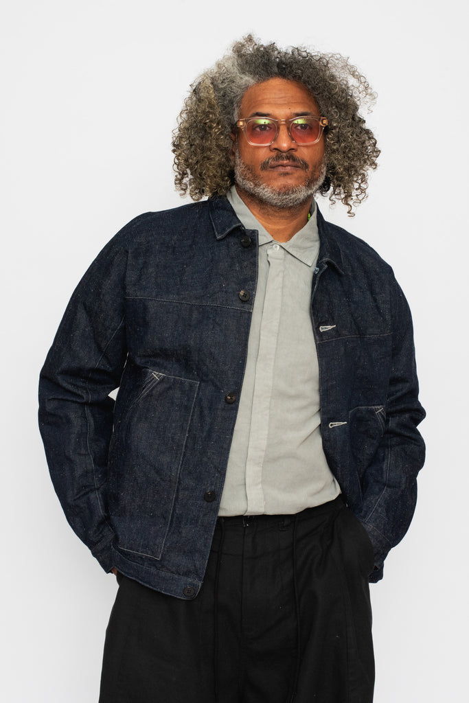 Cotton and Hemp Denim Jacket Unisex