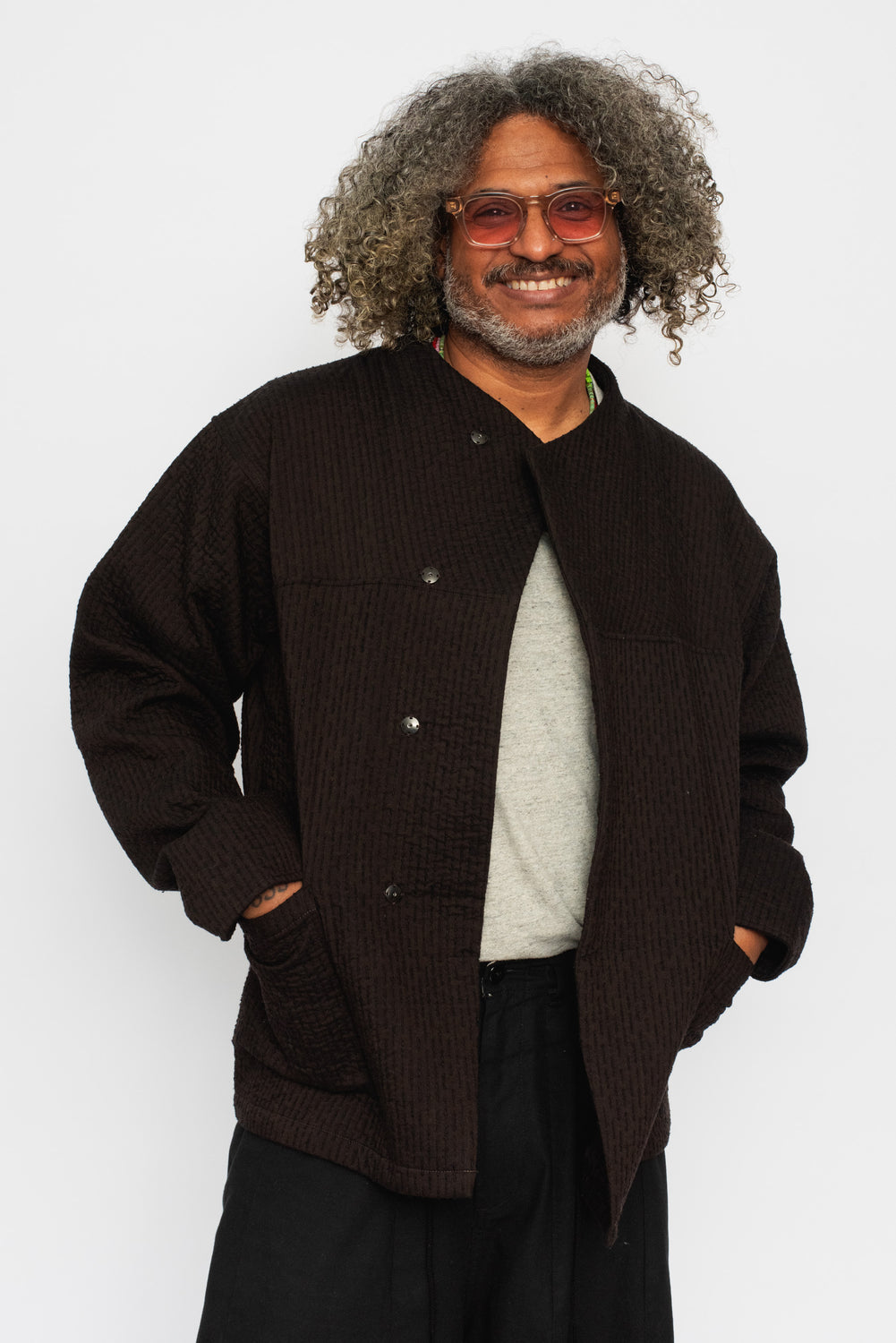 Padded Sashiko Jacket Unisex
