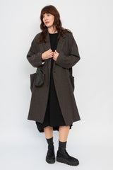 Eco Wool Premium Tweed Oversized Tailored Coat
