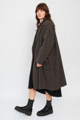 Eco Wool Premium Tweed Oversized Tailored Coat