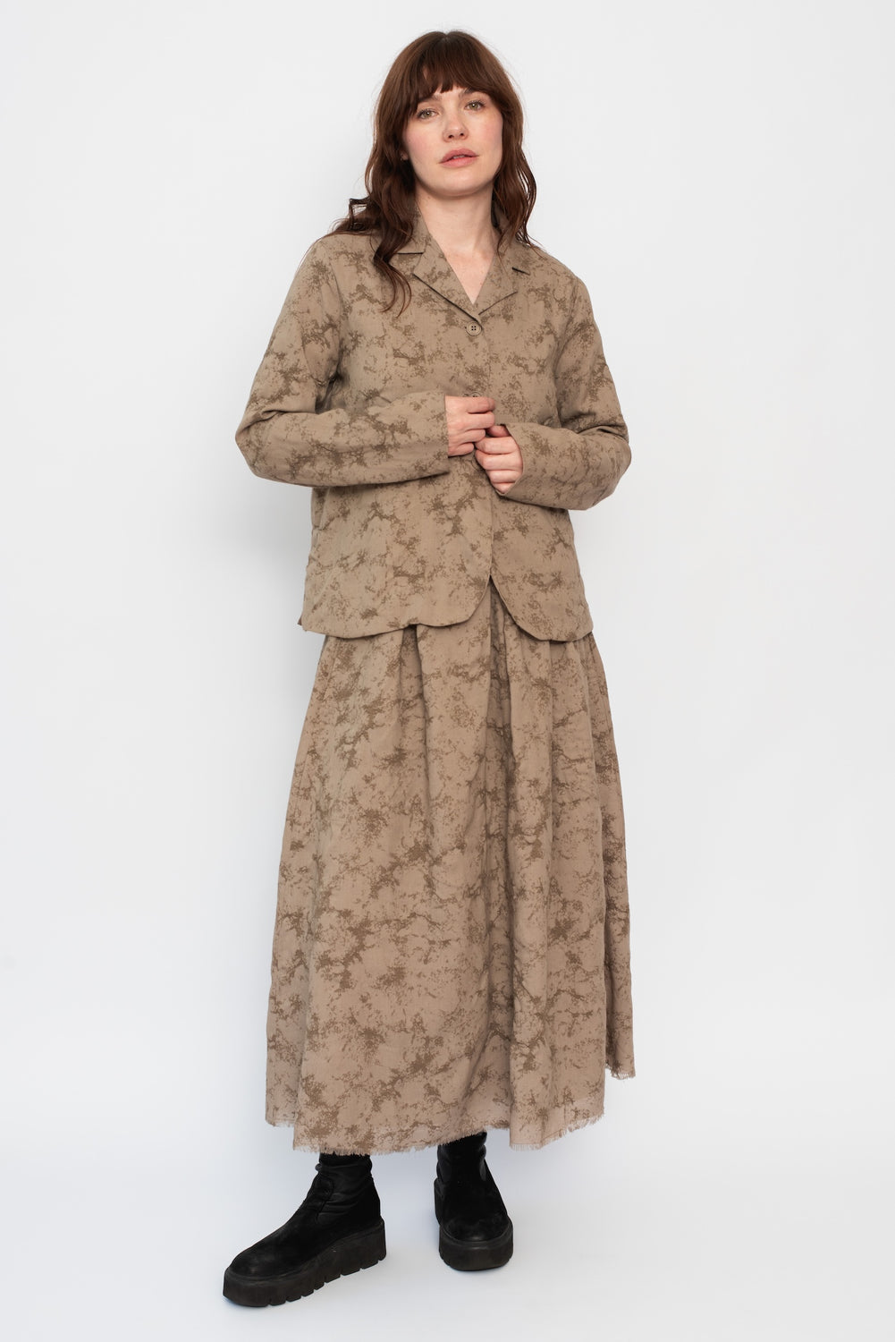 Wool Skirt Tortora