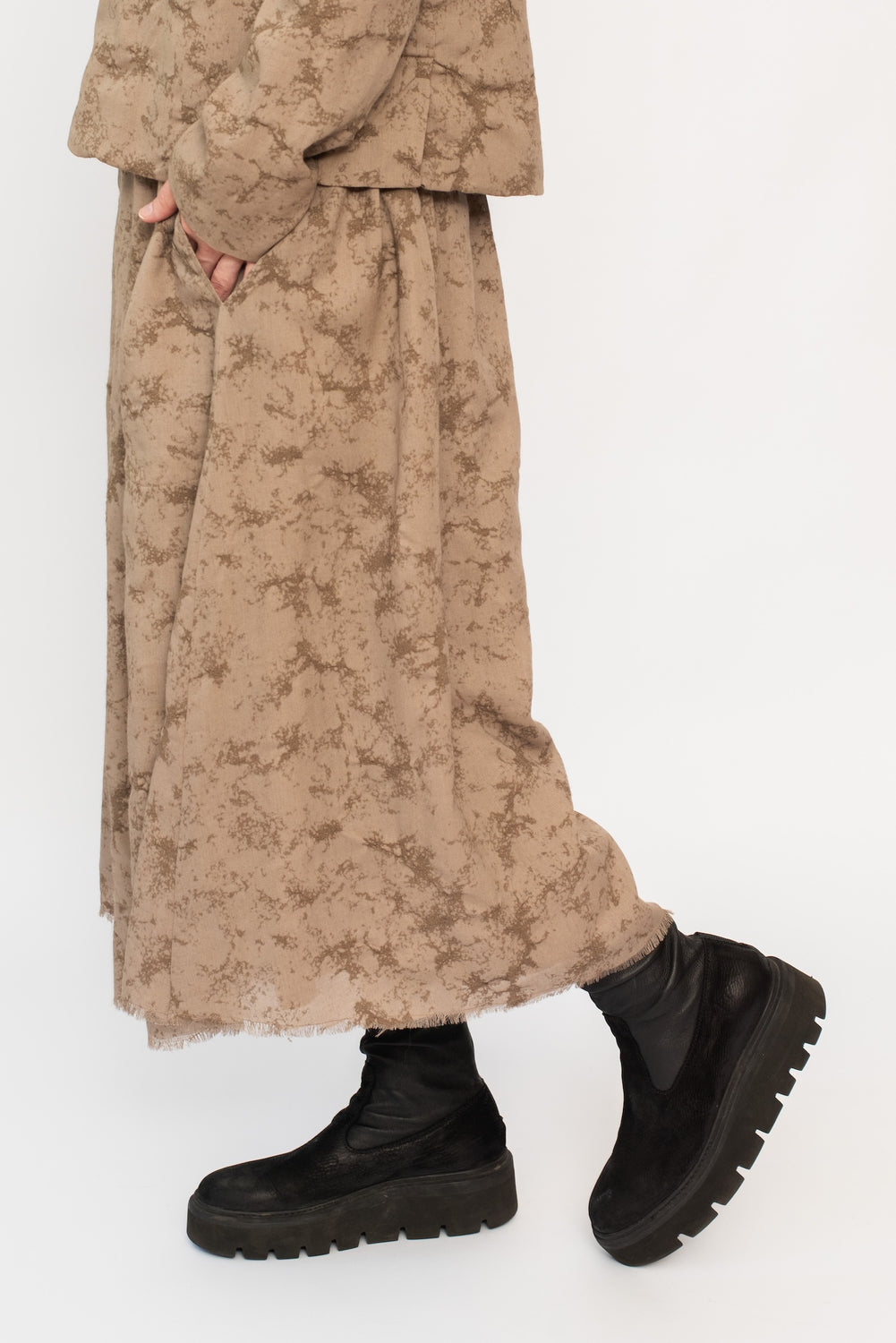 Wool Skirt Tortora