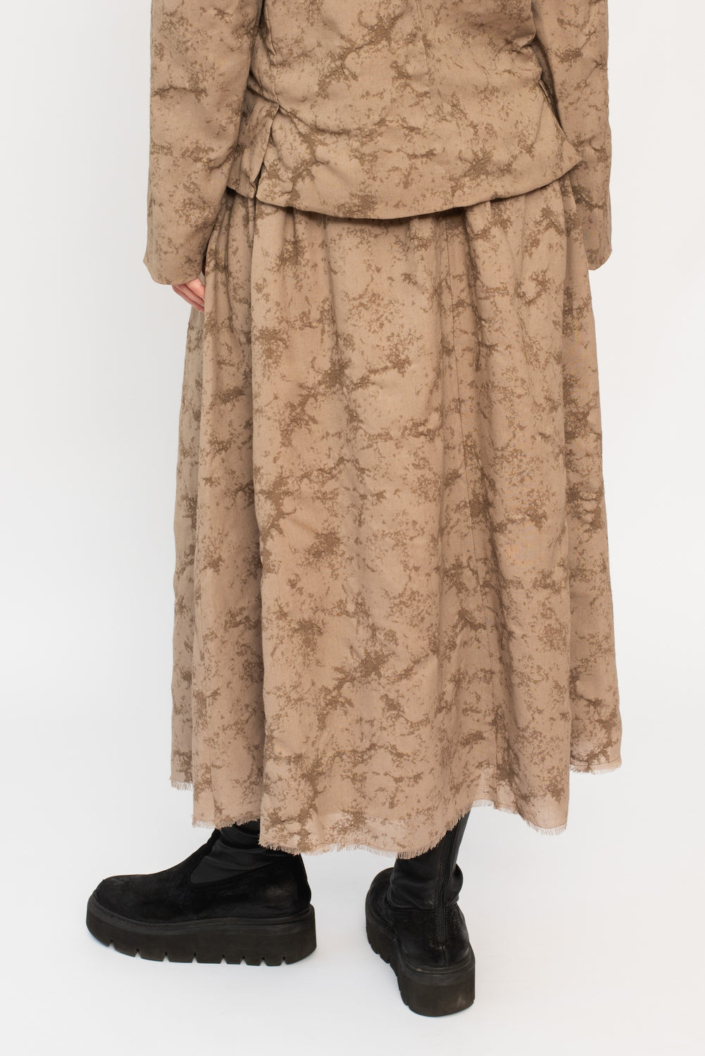 Wool Skirt Tortora