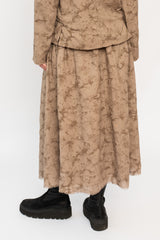 Wool Skirt Tortora