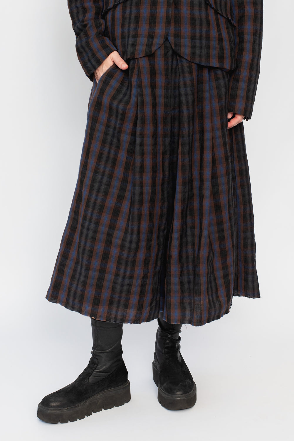 Skirt Brown Plaid