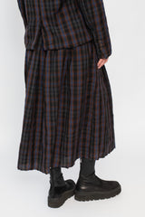 Skirt Brown Plaid