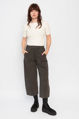 Cotton Pants Visone (Dark Brown)