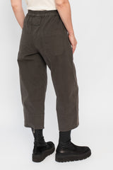 Cotton Pants Visone (Dark Brown)