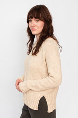 Round Neck Pullover Natural Heather