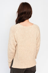 Round Neck Pullover Natural Heather