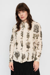Herbal Print Shirt Ivory