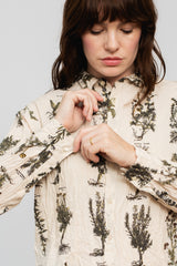 Herbal Print Shirt Ivory