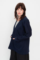 Unisex Cotton Tsuri-Tenjiku Jacket Navy