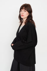 Unisex Cotton Tsuri-Tenjiku Jacket Black