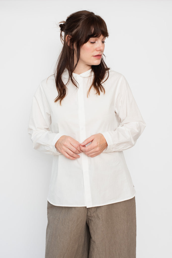 Mini Sailor Collar Shirt White