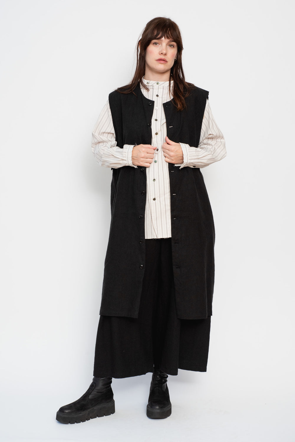 Long Black Vest