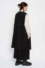 Long Black Vest