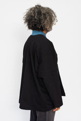 Unisex Cotton Tsuri-Tenjiku Jacket Black