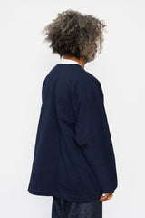 Unisex Cotton Tsuri-Tenjiku Jacket Navy