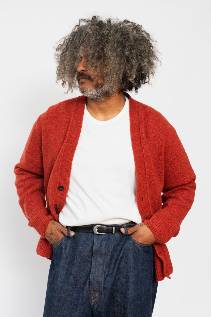 LEANDER Classic Cardigan Rust