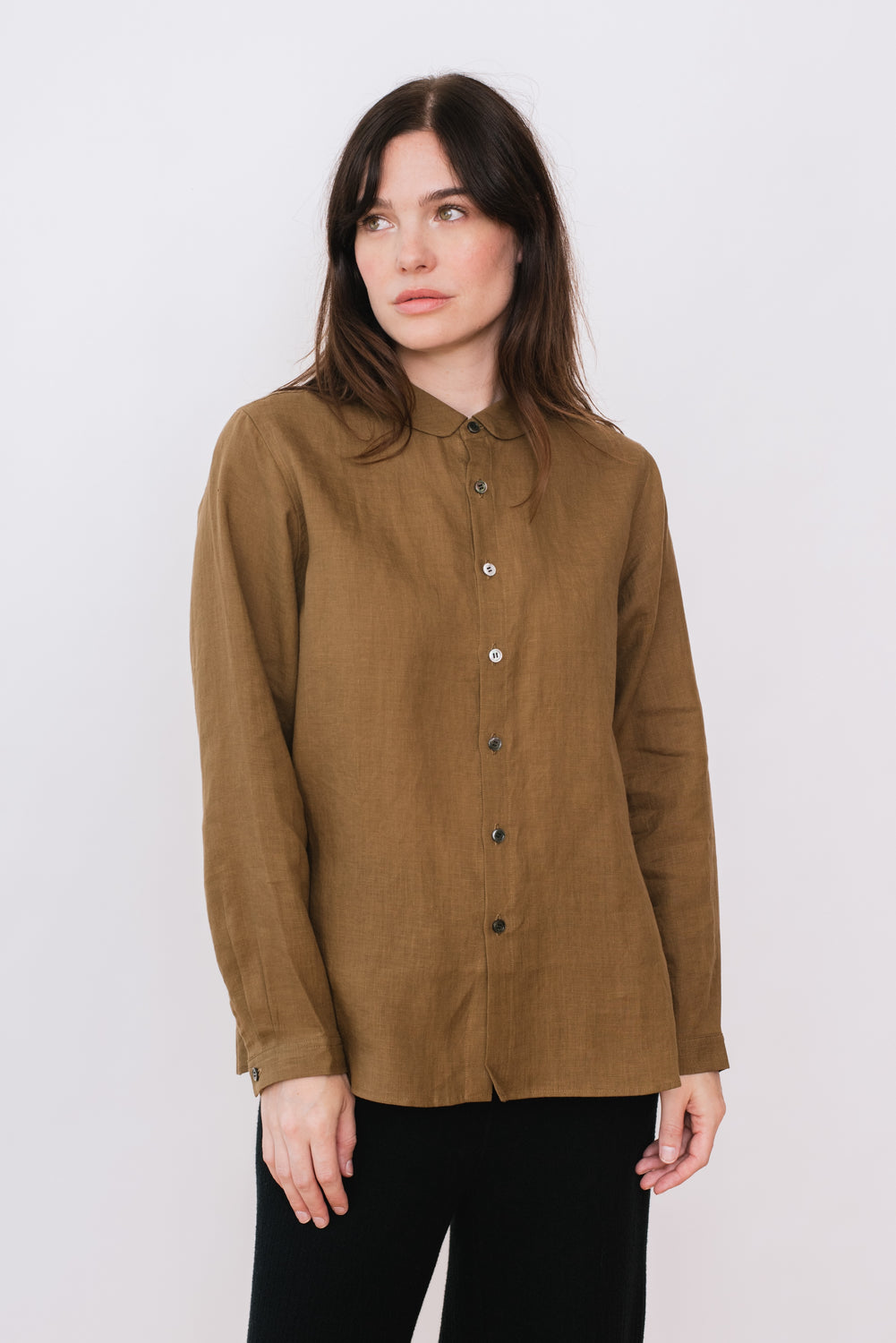 Linen Shirt Brown