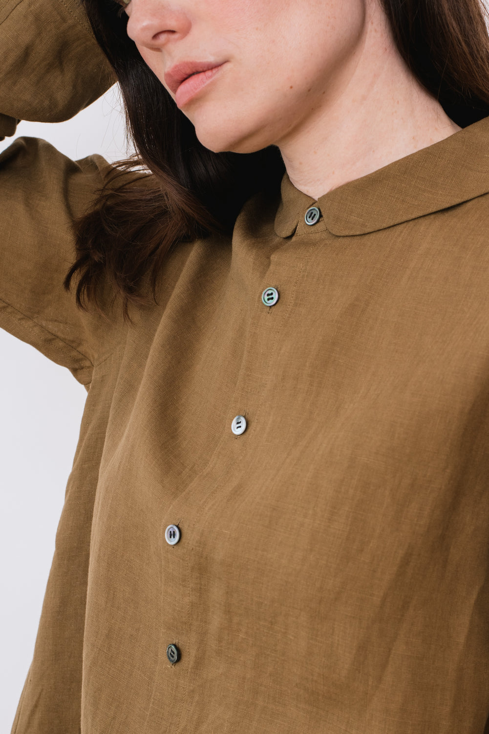 Linen Shirt Brown