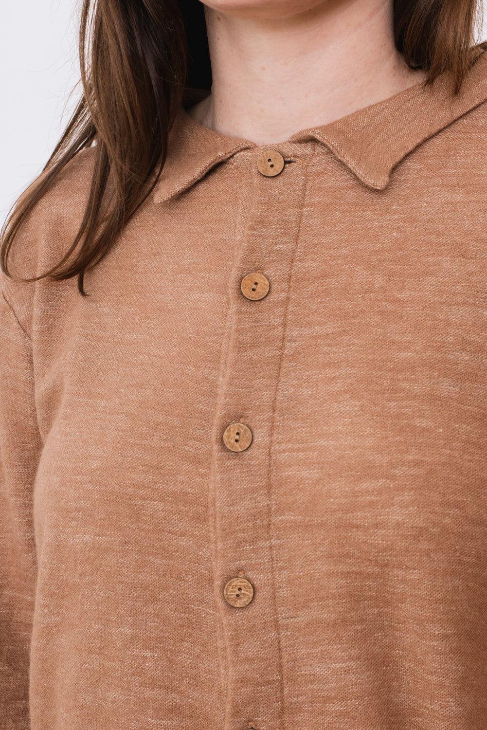 Two-way Wool and Linen Cardigan