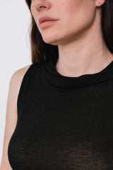 Silk and Cashmere Jersey Sleeveless Top