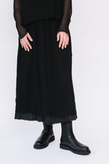 Silk Skirt Black Size 36