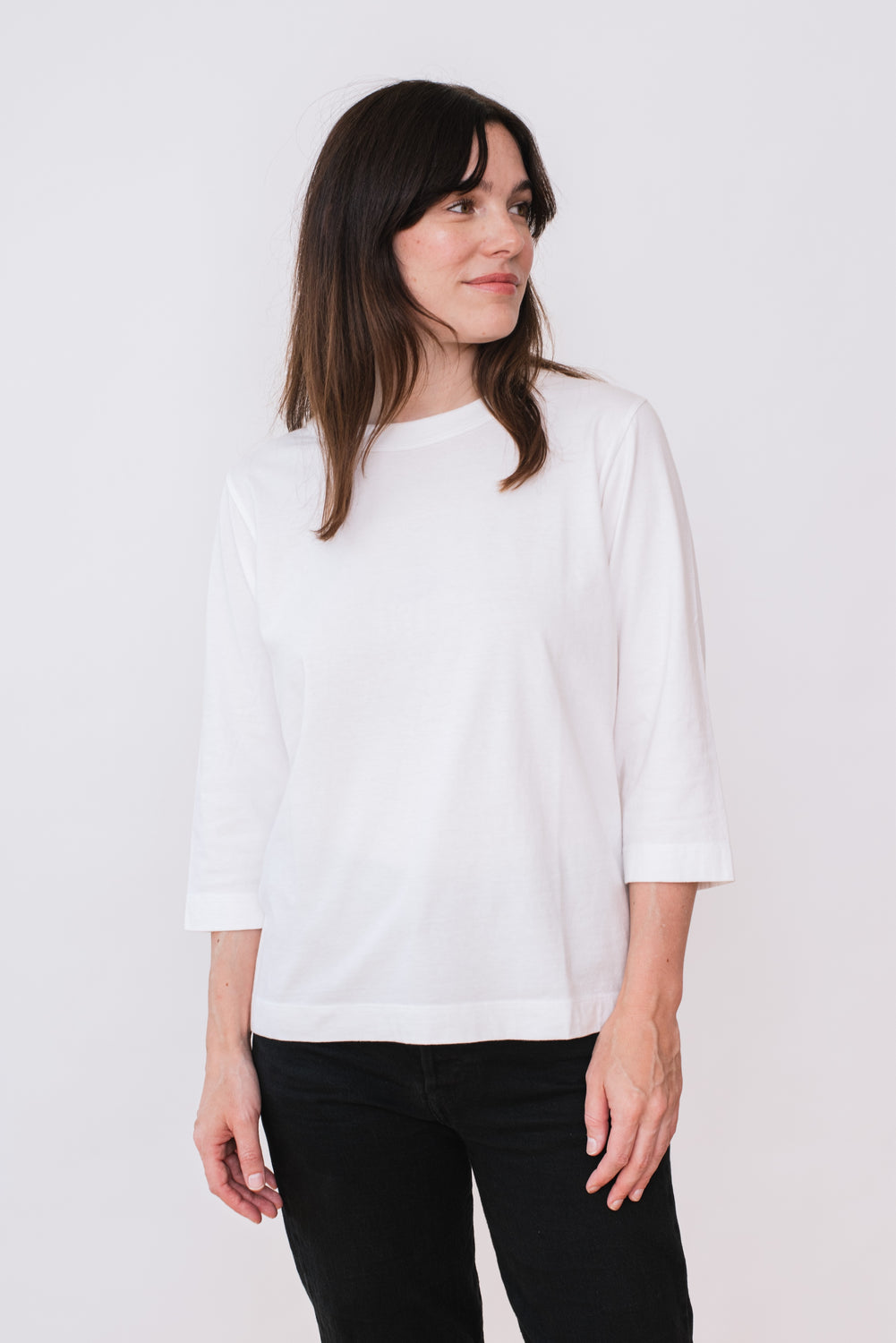 Cotton 3/4 Sleeve T Shirt