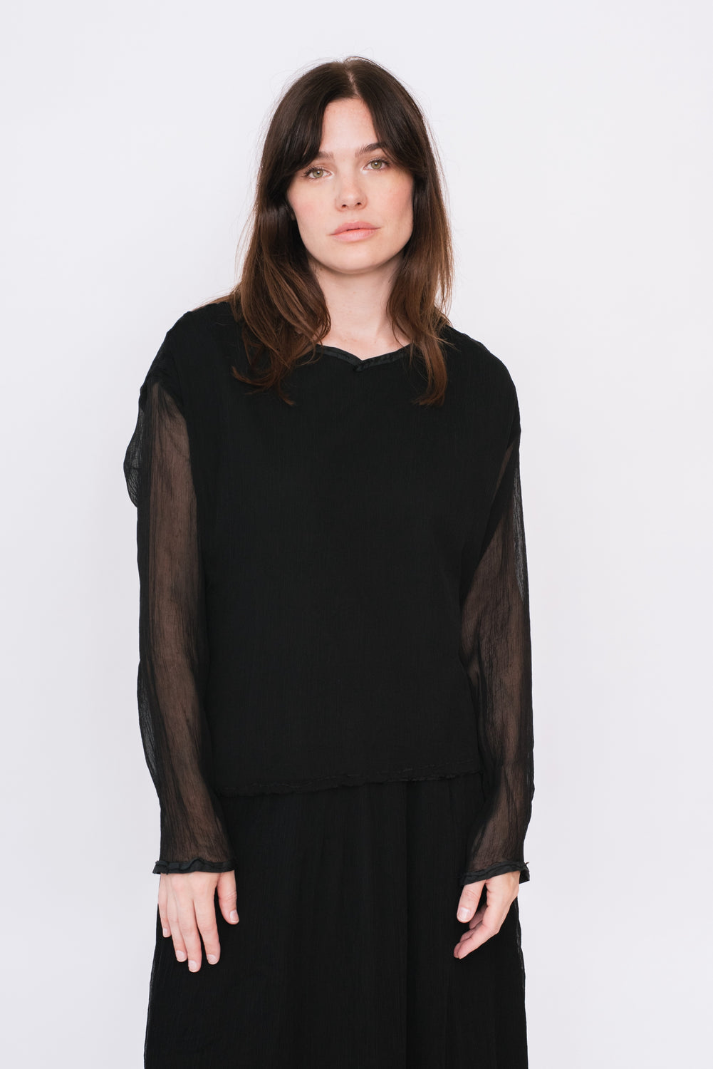 Silk Blouse Black