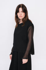 Silk Blouse Black