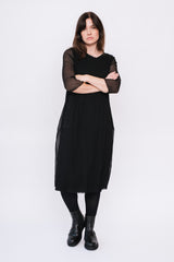 Silk Dress Black