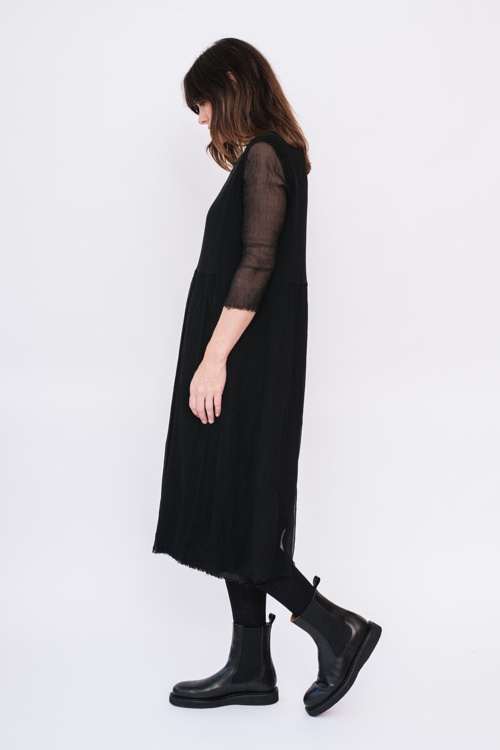 Silk Dress Black