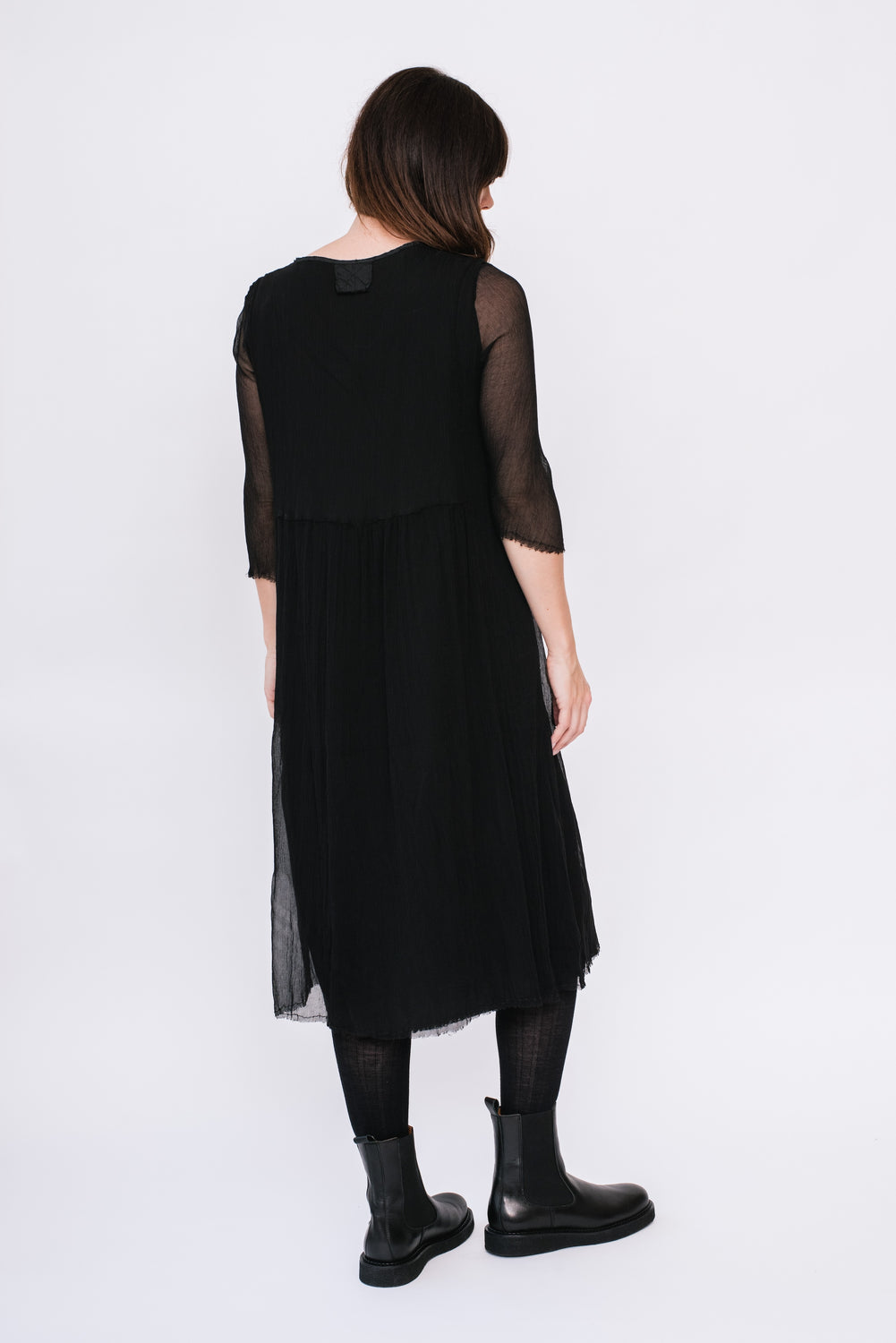 Silk Dress Black