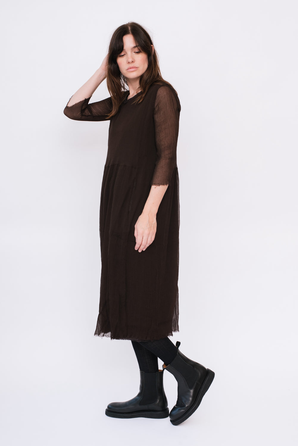 Silk Dress Ebano