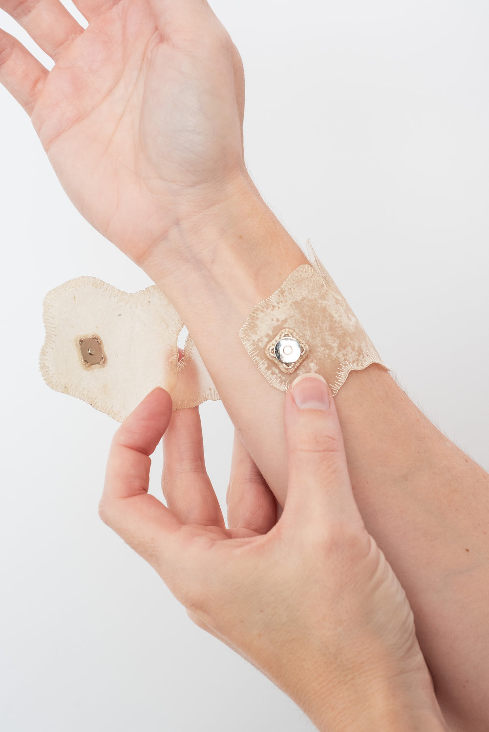 Washi and Silver Thread Bracelet